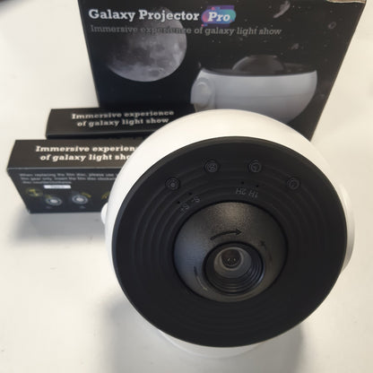 255852 - Projektor Galaxy, Projektor Drite Yjesh Planetariumi 13-në-1, Llambë Mjegullnaje Rrotulluese 360°, Dritë Nate me 12 Yje të Sistemit Diellor dhe Hënë