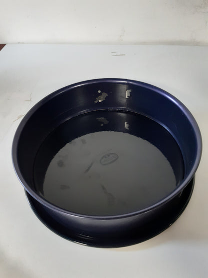 250871 - DR. OETKER Tavë pjekjeje me sustë Ø 26 cm Baking Love Enamel - tavë pjekjeje e rrumbullakët me bazë smalti rezistente ndaj prerjeve dhe gërvishtjeve - tavë torte 26 cm me buzë ekstra të lartë - rezistente ndaj nxehtësisë deri në 230 °C