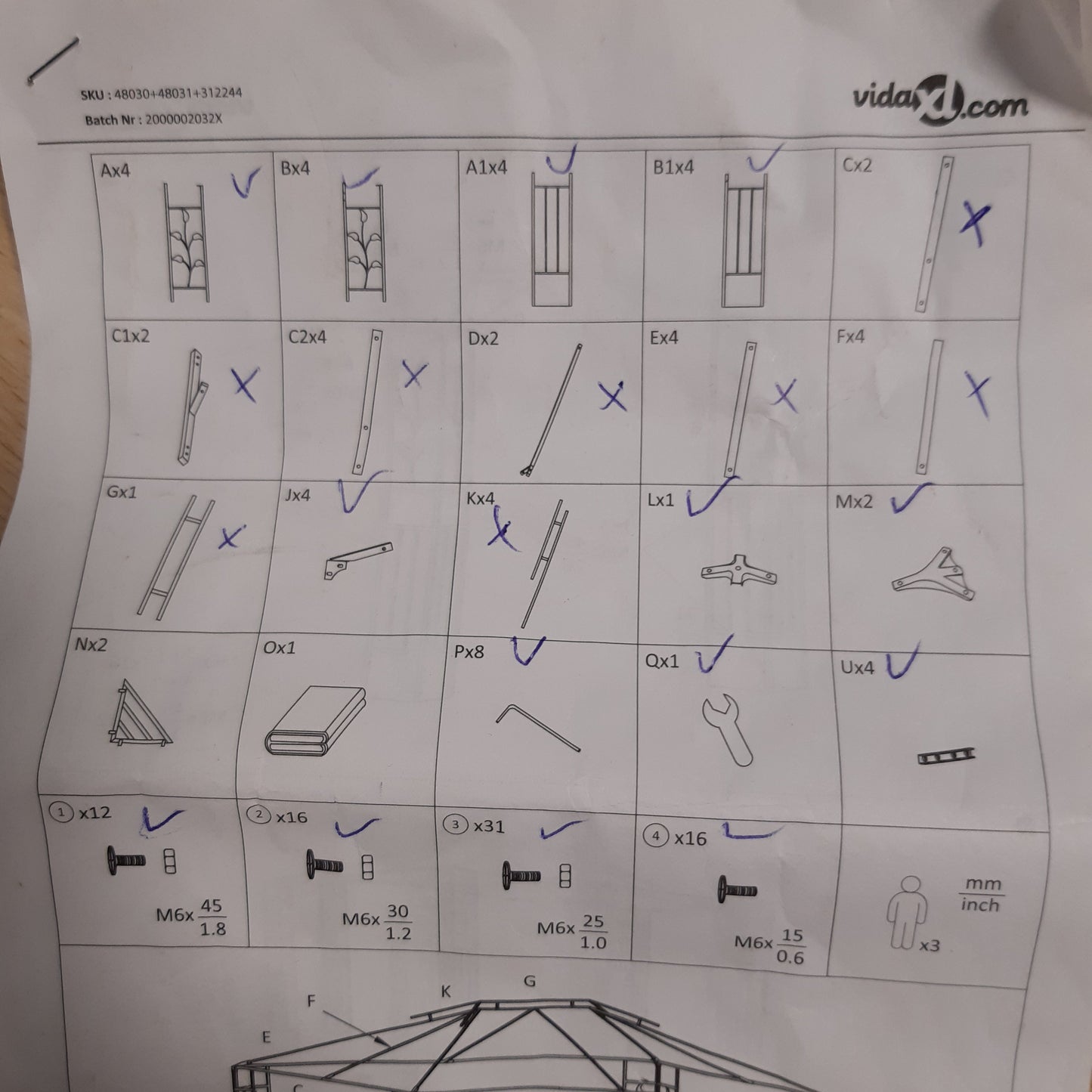 212028 - VIDAXL Pavijon me Çati të Dyfishtë 3x4 m Antracit