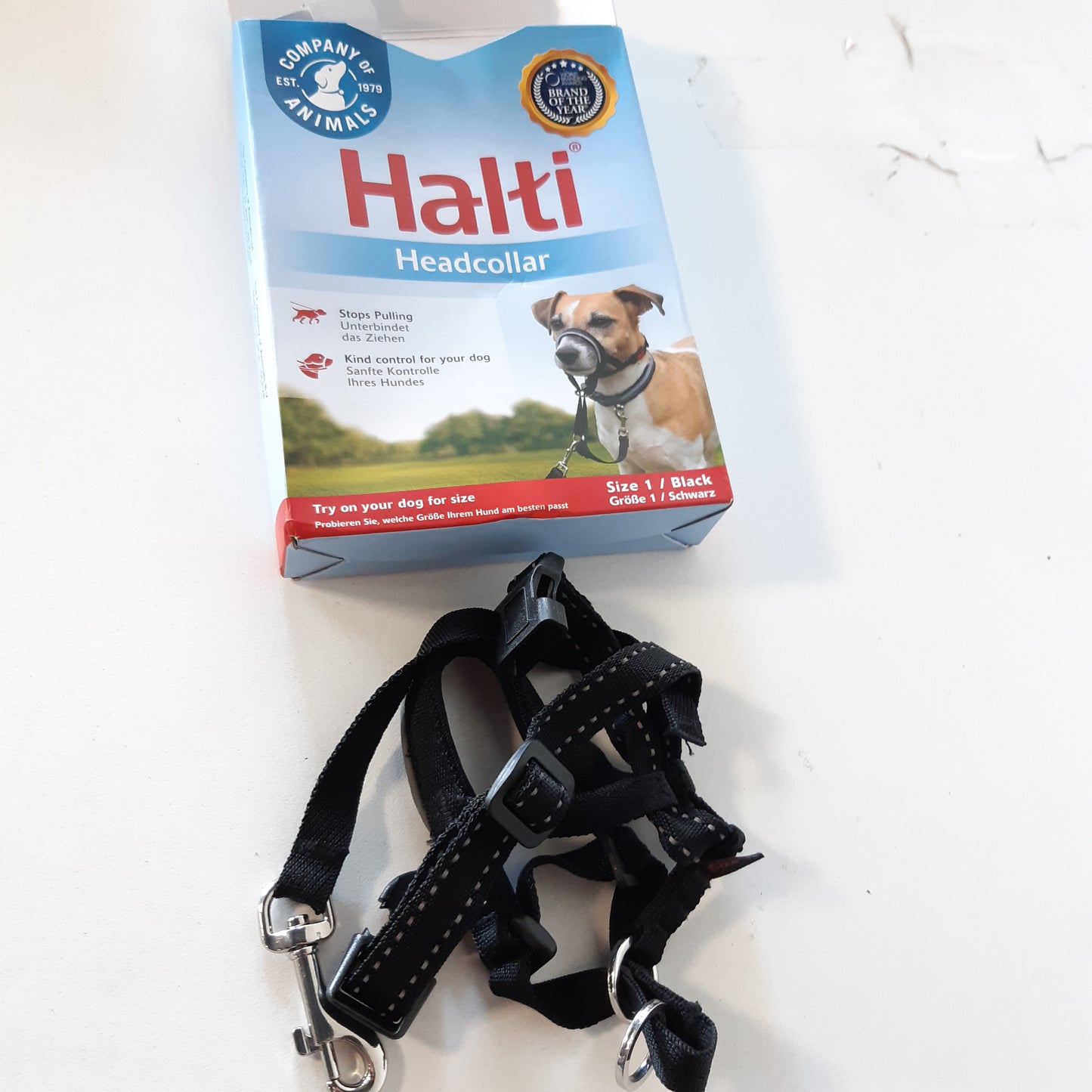 261497 - HALTI Halter i Kompanisë së Kafshëve, i Zi, Madhësia 1