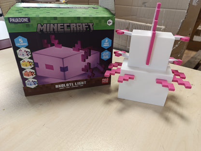 214727 - Llambë Minecraft Axolotl, pesë mënyra ngjyrash