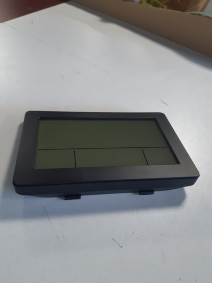 246475 - TFA DOSTMANN Orë dixhitale me radio, model 60.2557.01, me temperaturë dhe lagështi, ekran i madh, alarm me funksion shtyrjeje, datë, ditë jave, dritë prapa, plastikë, e zezë