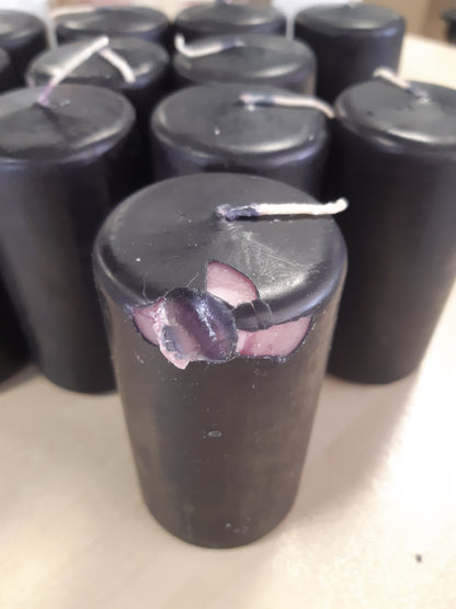 209870 - RISTHÖ Qirinj Shtyllash, Të Zinj, Diametër 5 cm, Lartësi 10 cm, Seti prej 12 Copë