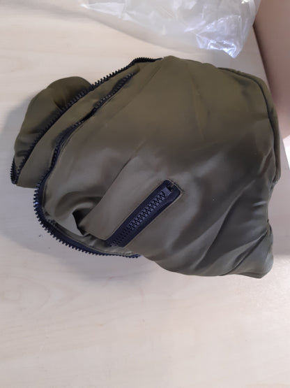 200296 - WOIIL Xhaketë Dimri për Qen të Mëdhenj, e Ujitshme, I Ngrohtë, e Mbushur me Pambuk, pa Mëngë, me Rrip dhe Reflektues, Ngjyra Jeshile Ushtarake, Madhësia L