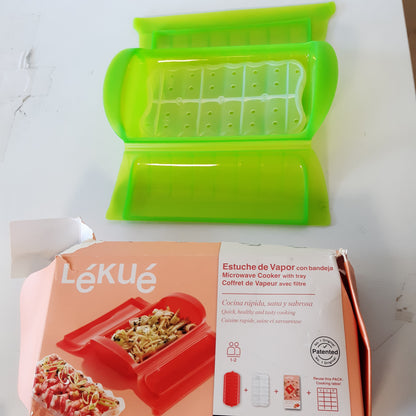 256032 - LÉKUÉ Enë me Avull, Silikon Platini Jeshile, Kapacitet 650 ml, Për 1-2 Persona