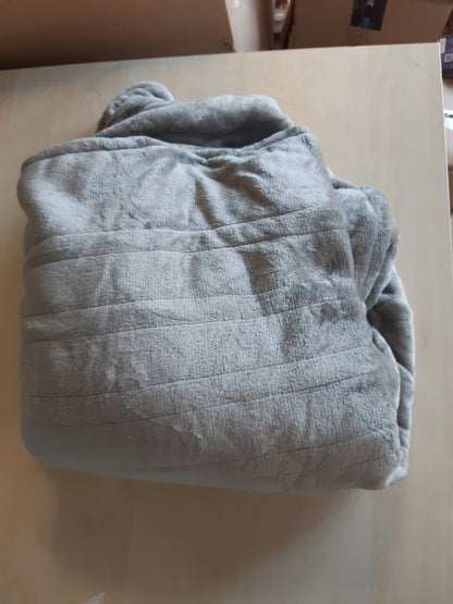 227155 - GOTCOZY Batanije Elektrike me Ngrohje 130x160cm, 10 Nivele Ngrohjeje, 9 Orë Kohëmatës Automatik për Fikje, e Larë në Lavatrice (Gri)