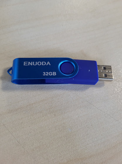 269538 - ENUODA Njësi memorieje USB 64GB, USB 2.0 Mini Portative me dritë LED për ruajtje dhe kopje rezervë (Vjollcë)