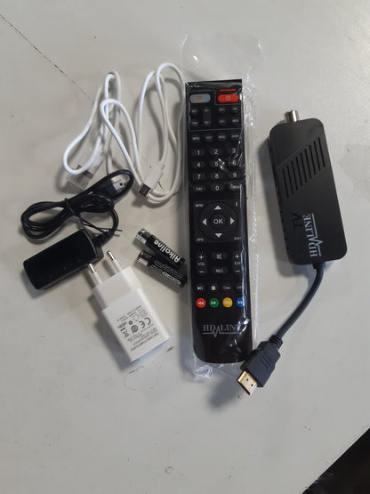 268995 - LEYF Dekoder DVB-T2 Full HD 1080P, ekran dixhital, HEVC H265 Main 10 Bit, telekomandë 2-në-1, HDMI/AV, USB