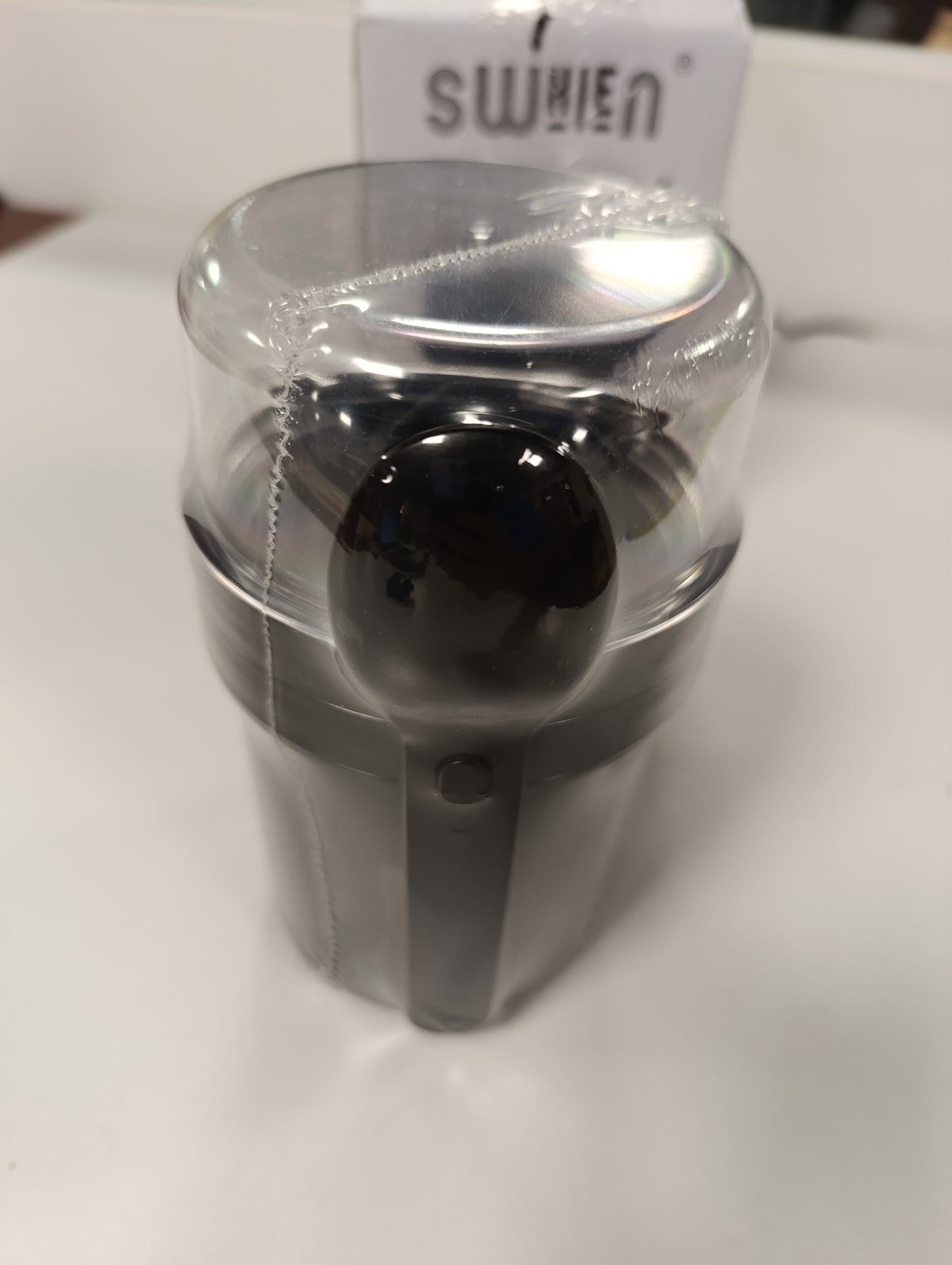 220361 - Musli Filxhan Swkien 450ml + 250ml me lugë, Filxhan Kosi për të marrë me vete, Enë për drekë e zezë