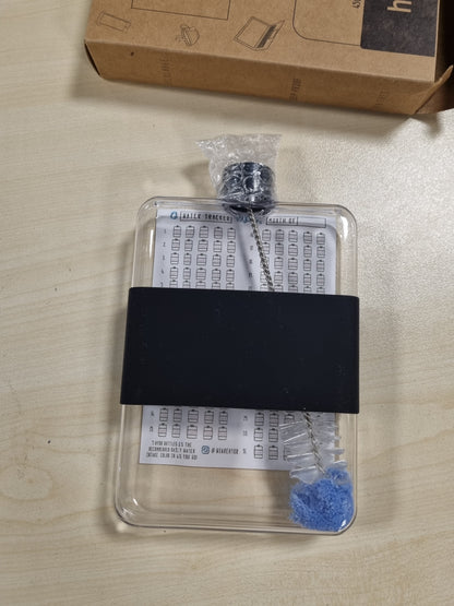 223901 - SHISHE UJI 425 ML, FLEXIBILE, PA BPA, KATRORE, E PAPËRSHKUESHME NGA RRJEDHJET, E HOLLË, E ZEZË