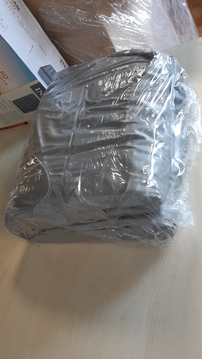 167153 - INTEX Dyshek i Ajrit Prestige Mid Rise Flex për 2 Persona me Pompë Elektrike dhe Prizë USB, Ngjyra Gri