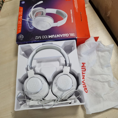 268341 - JBL Kufje për Lojëra Quantum 100M2, prizë 3.5 mm, mikrofon të shkëputshëm, të bardha