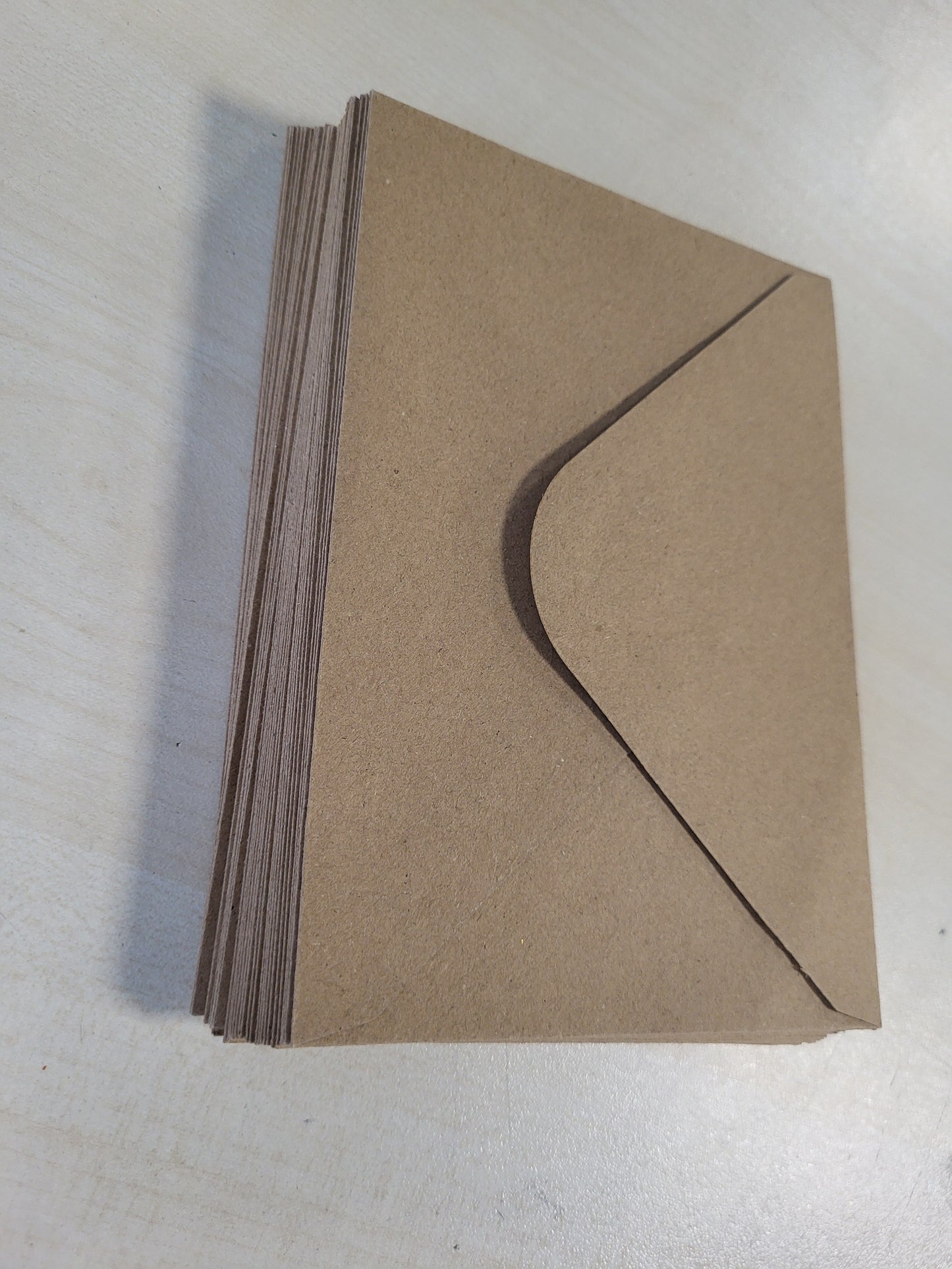 267038 - MOCRAFT Zarfa Letre Kraft, 60 copë, C6, 150 g/m², për Dasma, Dhurata, Kartolina Urimi, Ftesa (Ngjyrë Kafe)
