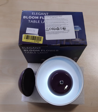 134531 - PIASHOW Llambë Tavoline LED me Errësim, Materiali Akrilik dhe Hekur, me Switch 3 Ngjyra, Portë USB Type-C, për Zyrë, Ngjyra Vjollcë