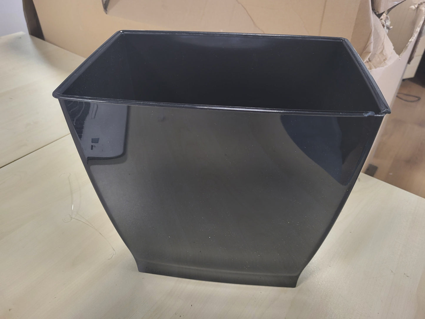 223138 - IDESIGN Kosh Mbeturinash Mono 64772EU - Drejtkëndësh, 28.4 x 18.9 x 30.3 cm, i Zi, Plastik