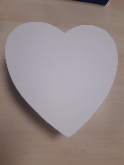 206606 - RAYHER Kuti Letre Mache në formë Zemre, FSC Rec 100%, Ngjyra e Bardhë