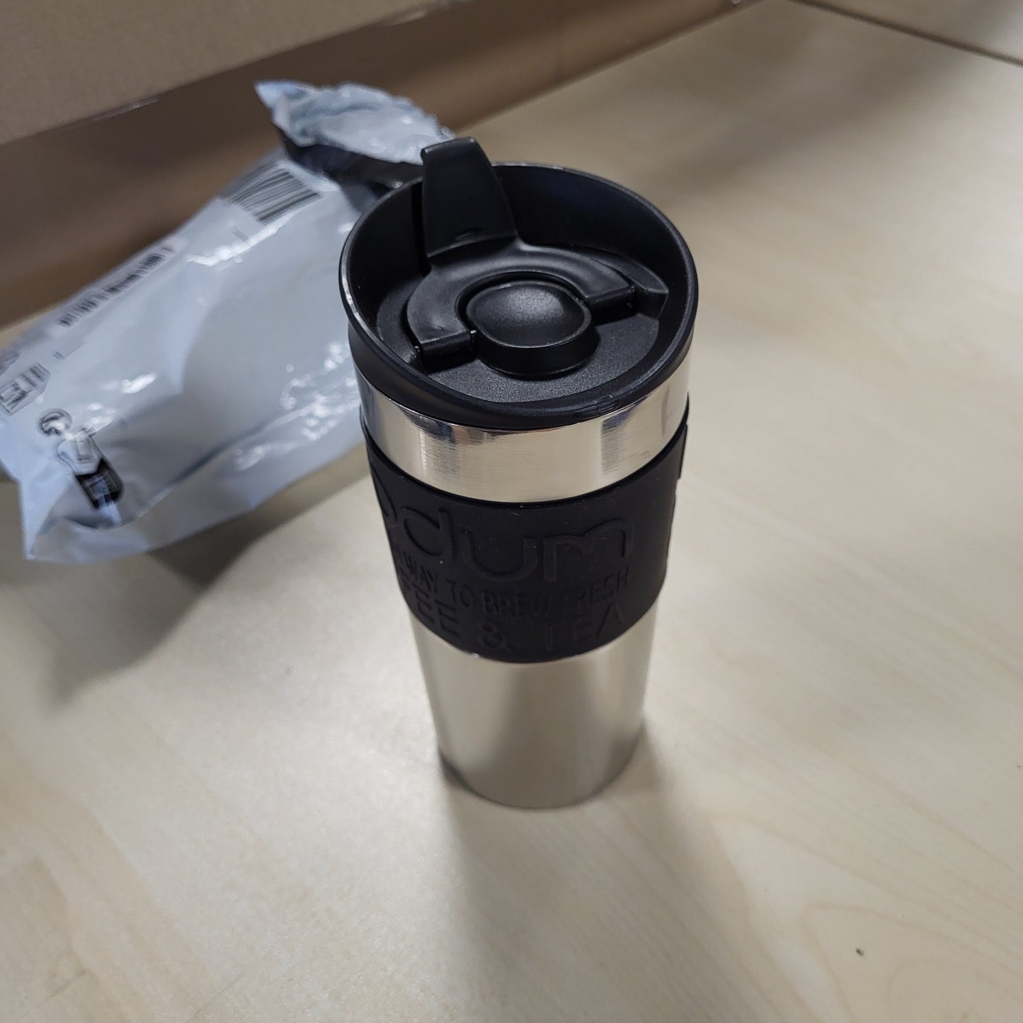247620 - BODUM Gotë Udhëtimi me Vakum 11068-01, Plastike, 0.35 l, E Zezë, S, Pako me 1 copë