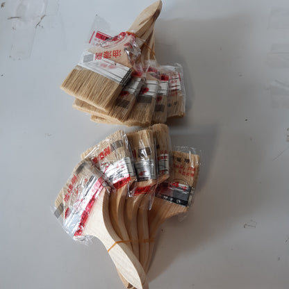 258078 - SYUTBOU - Set Furçash për Ngjyrosje Druri me 10 Pjesë, 20 Furça të Sheshta x 9.3cm