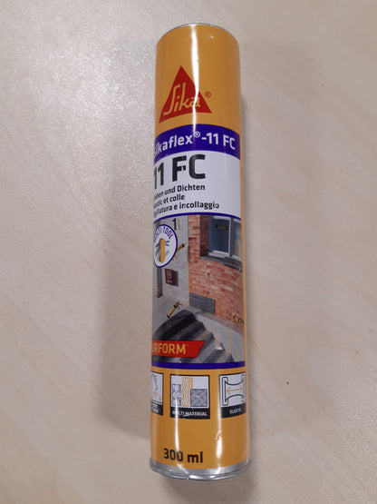 164083 - SIKA - Ngjitës Elastik dhe Sealant Sikaflex-11 FC Purform nga Çimento i Gri - Pa Tretës, Emetim të Ulët, Përshtatshëm për Materiale Ndërtimi, Kapacitet 300 ml