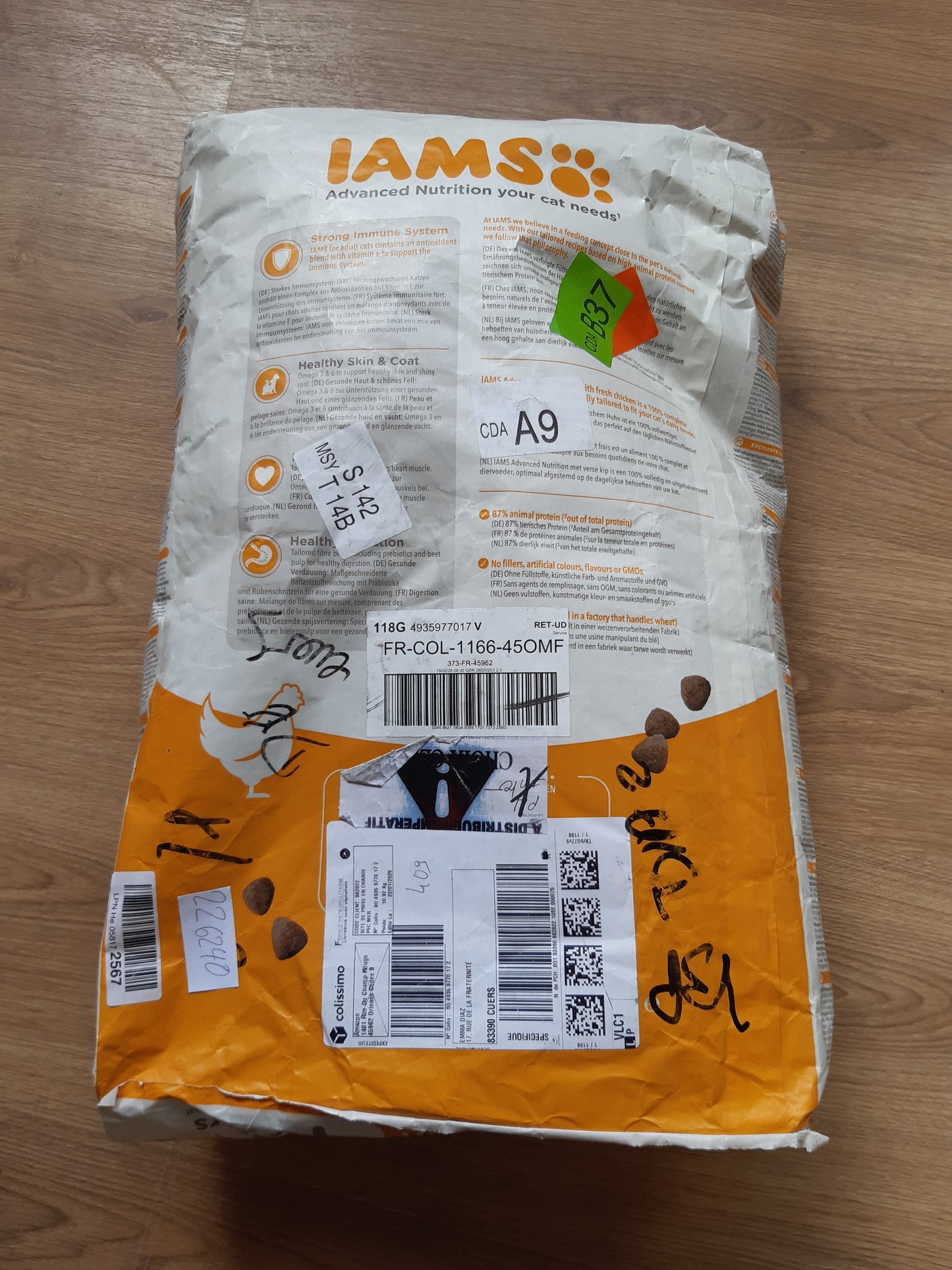 226240 - IAMS Ushqim i thatë për mace me pulë, 10 kg, për mace të moshës 1-6 vjeç