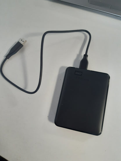 267759 - Western Digital Elements Disk i jashtëm 1 TB, ruajtje e lëvizshme, USB 3.0, plug-and-play, i formatuar për Windows, i zi