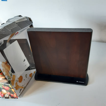 255120 - ZASSENHAUS Bllok Magnetik Thikash LOFT, për 10 thika, mbajtëse magnetike prej druri, 28 × 9 × 26.5 cm, prej druri