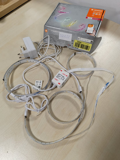 260622 - LEDVANCE Shirit ndriçues LED më i zgjuar për ambiente të brendshme, shirit LED i zgjerueshëm me ZigBee, 1.8 m, e bardhë e ngrohtë (2000K-6500K), ndryshim ngjyre RGB (16 milion ngjyra), i pajtueshëm me Alexa, SMART+ FLEX