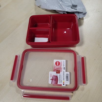 229683 - EMSA - Kapëse për enë mikrovalë 1.2l - Enë për mikrovalë me kapak - Higjienike - Plastike - E kuqe - 517775