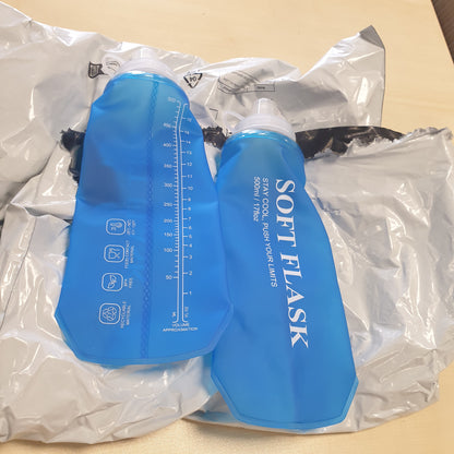263332 - EUQVUNN Shishe uji e palosshme, 2 shishe të buta 500 ml, pa BPA, kapak të papërshkueshëm nga rrjedhjet, e palosshme