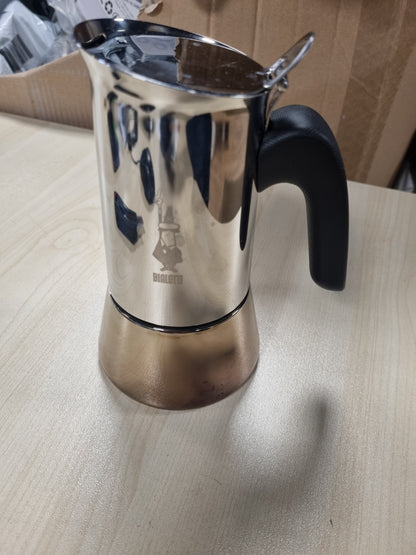178460 - BIALETTI - Bollitore për Espresso Venus Induction, Prej Çeliku Inox, E Përshtatshme për Të Gjitha Llojet e Pllakave, Kapacitet 170ml, 4 Filxhanë Kafeje, Ngjyra Argjendi