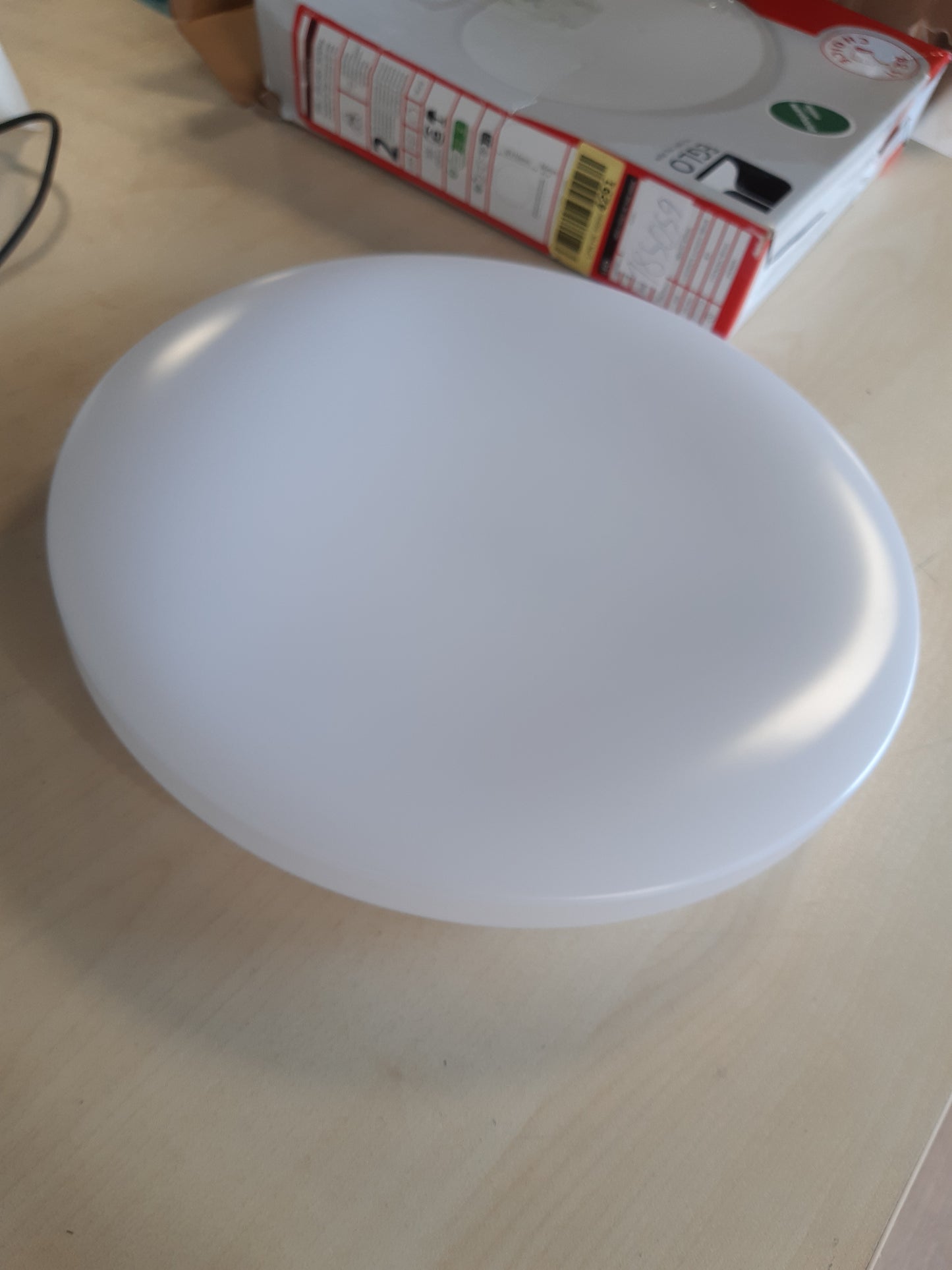 185059 - EGLO POGLIOLA - Llambë Tavani LED, prej Çeliku dhe Plastike, e Bardhë, Ø 31 cm - Përshtatet për Dhomën e Fëmijëve, Dhomën e Ndenjeje, Zyrën, Kuzhinën, dhe Korridorin