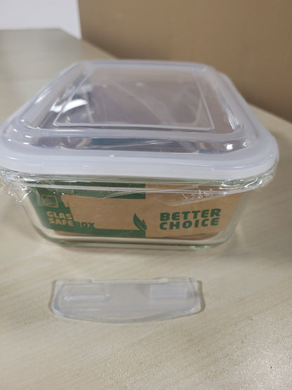 216412 - WENCO Kuti qelqi për ruajtjen e ushqimit, 1500 ml, enë qelqi borosilikat, kundër rrjedhjeve, mbyllje me klik, vulë silikoni, e sigurt për furrë deri në 280°C, frigorifer deri në -20°C
