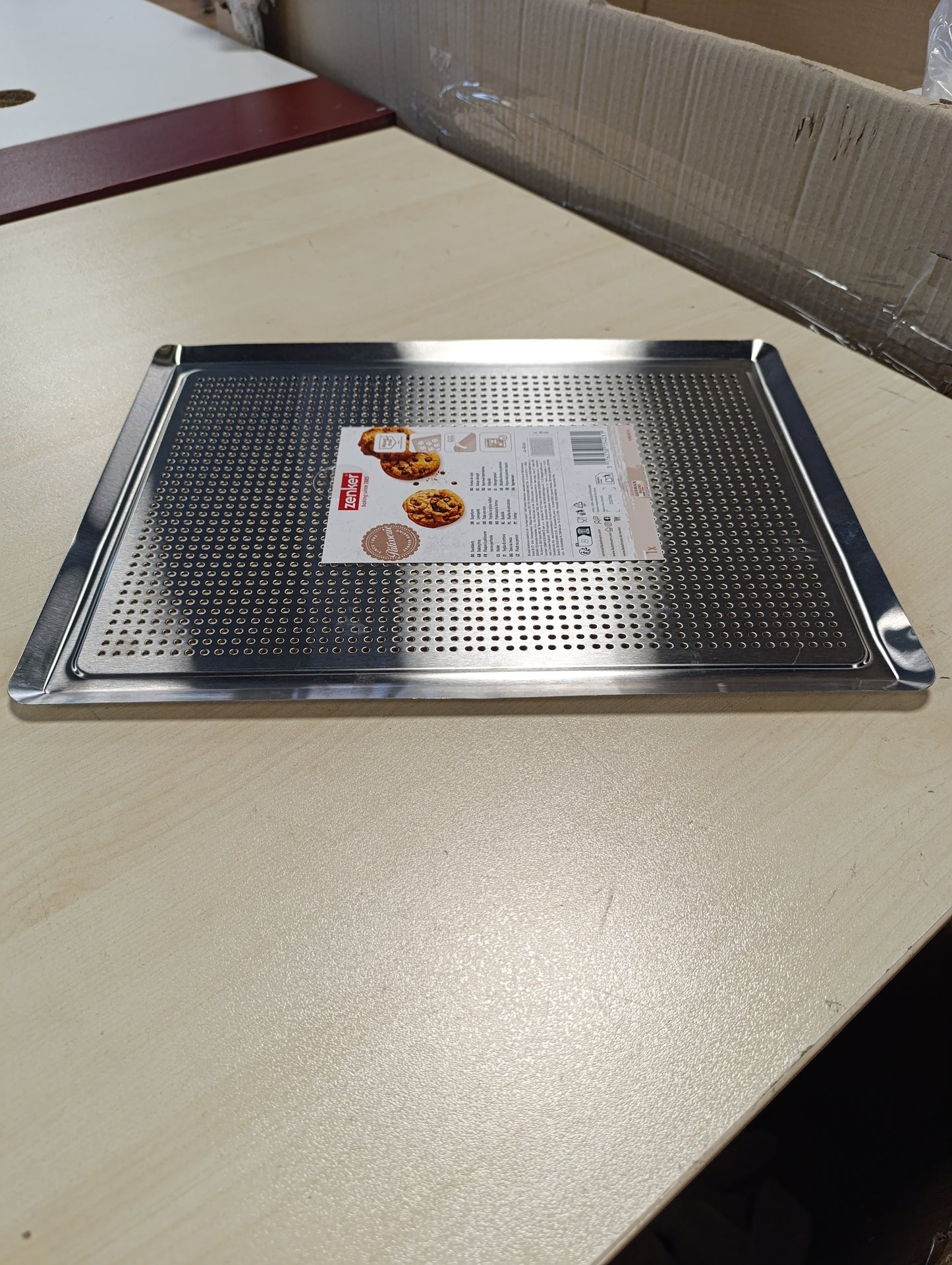 215939 - ZENKER Pjatë Kuzhine prej Alumini të Perforuar Gri 40 x 30 x 1.5 cm