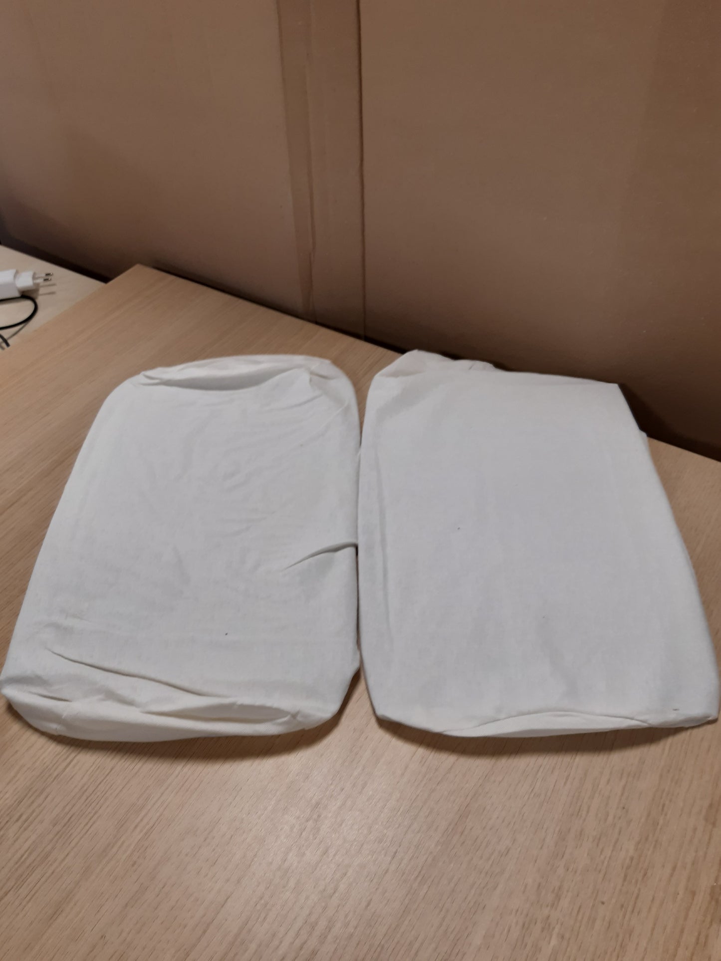 248822 - MBULESA JASTËKU XHERSI NPLUSEINS - Set prej 2 mbulesash jastëku me qafë, 1389.1908, 40 x 15 cm, Natyrale