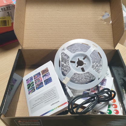 229580 - HOVVIDA Shirit LED 5M, 30 LED/metër, 150 LED, RGB, Aplikacion dhe Telekomandë, Modalitet Muzike, Modalitet Kohëzues