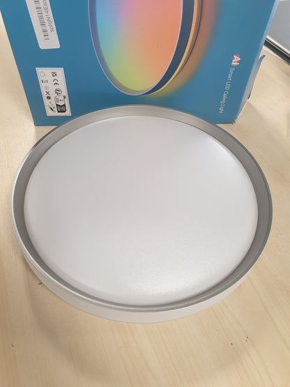 222846 - LEPRO Dritë tavani LED inteligjente T1, dizajn ndriçimi i personalizuar me inteligjencë artificiale, lidhje Wi-Fi dhe Bluetooth, 24W 1800LM, IP44 rezistente ndaj ujit, për dhomë gjumi, dhomë ndenjeje, korridor, kuzhinë (φ29cm)