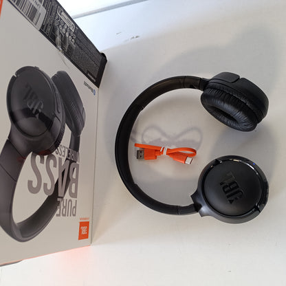 268098 - JBL TUNE 510 BT – Kufje Bluetooth On-Ear – Të zeza – Kufje të palosshme – Jetëgjatësi e baterisë deri në 40 orë
