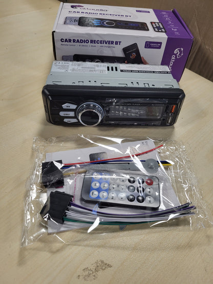 268665 - ALTAUDIA STEREO MAKINE - 1 DIN - 4X45W - BLUETOOTH 5.0, FUNKSION AUX, MP3 PLAYER DHE X2 USB, FM, PA DUAR, 7 NGJYRA, TELEKOMANDË, FUNKSION MEMORIEJE, EKRAN LCD, IOS DHE ANDROID