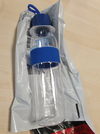 210985 - MEPAL - Shishe Uji Ellipse, Shishe e Ripërdorshme, E Papërshkueshme, 500 ml, E Përshtatshme për Pije të Gazuara, pa BPA, në Ngjyrë Blu