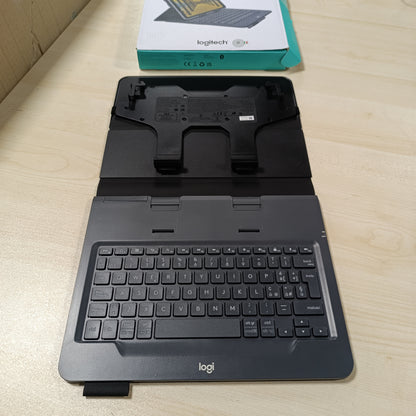 267915 - LOGITECH Kuti për tablet Universal Folio me tastierë pa tel, Bluetooth, jetëgjatësi baterie 2-vjeçare, për tableta 9 dhe 10 inç, sistem operativ Apple, Android dhe Windows, paraqitje QWERTY italiane - e zezë