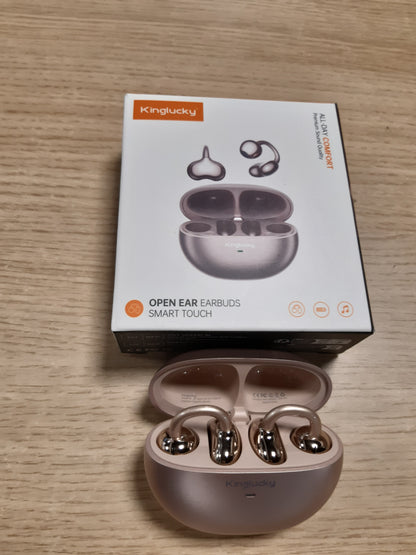 266368 - Kinglucky Kufje pa tel me kapëse Bluetooth 5.4, 50 orë kohë loje, anulim zhurmash, të papërshkueshme nga uji - vjollcë