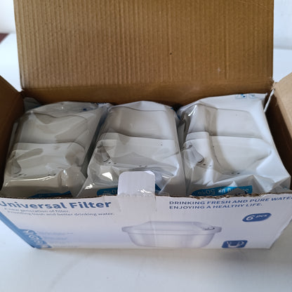 225311 - BREAUILL Fishekë filtri uji, zëvendësim për Brita Maxtra Pro All-in-1, Maxtra+ Plus, filtër uji i pajtueshëm me kazanin Brita Marella, zvogëlon papastërtitë dhe erën, merr ujë të pastër (6 copë)