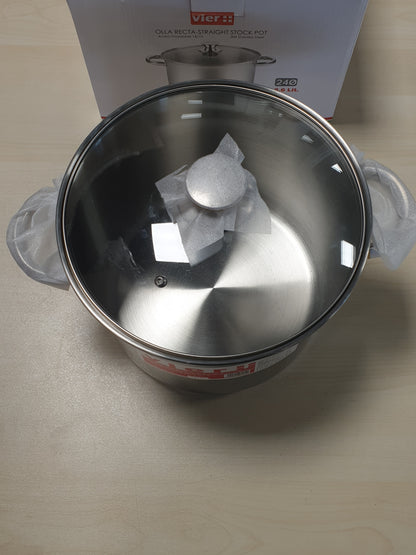 222633 - VIER Tenxhere 24cm, çelik inox 18/10