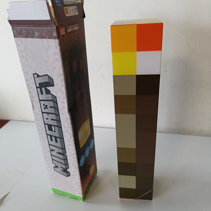 196351 - MINECRAFT Dritë Dorë Zyrtarisht e Licencuar, me 2 Mënyra Ndriçimi, Funksionon me Bateri, Ideal për Lojtarët