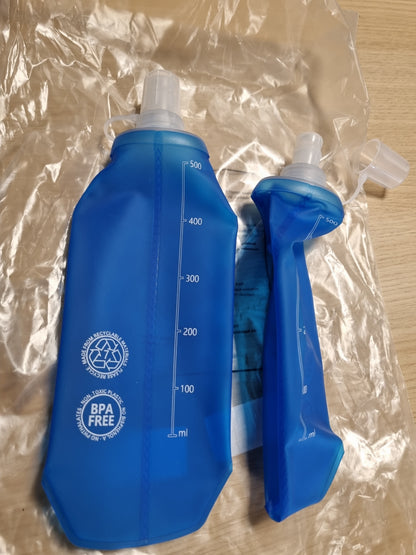 216133 - EUQVUNN Shishe uji e palosshme 500ML, TPU pa BPA, rezistente ndaj pluhurit dhe rrjedhjeve