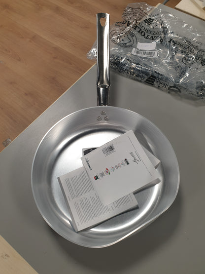 251804 - PENTOLE AGNELLI Tigan alumini PCMX01124, 24 cm, me 1 dorezë çeliku inox