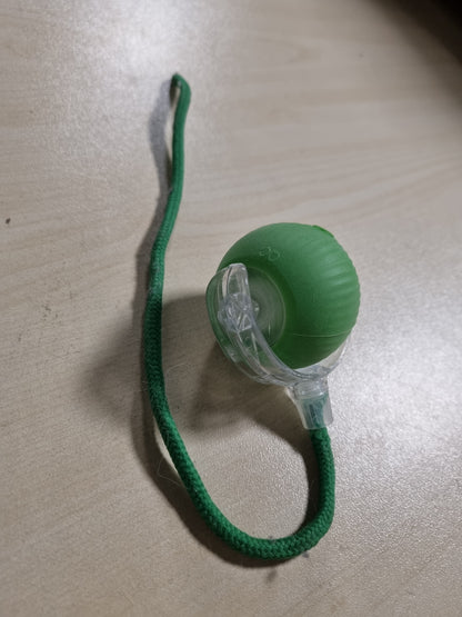 220518 - YEAHBOOM Lodër interaktive për mace, top elektrik me litar, lodër rrotulluese 360° për mace dhe qen, e rikarikueshme me USB (e kuqe jeshile)