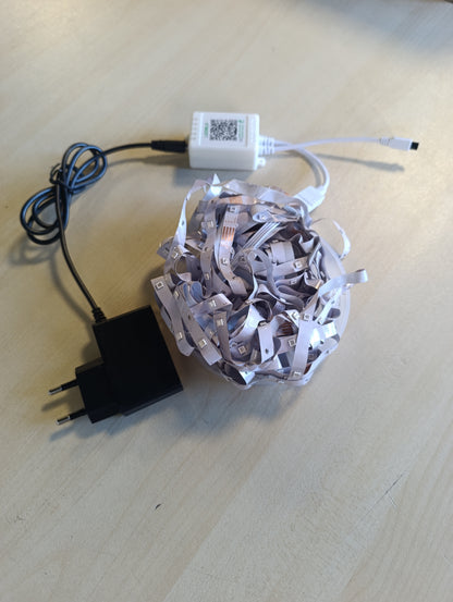 257591 - HOVVIDA Shirit LED 10M, 1x10M, 30 LED/metër, RGB, 300 LED, aplikacion dhe telekomandë, modalitet muzike, modalitet kohe