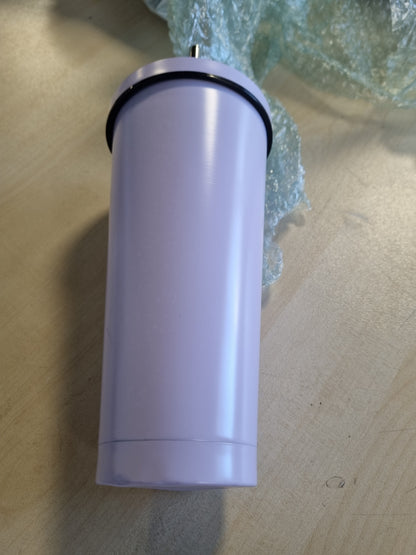 215579 - LATERN Filxhan kafeje udhëtimi me dy mure, 750 ml, i izoluar prej çeliku inox, me vakum, Filxhan uji i ripërdorshëm që mban pijet të ngrohta dhe të ftohta (Vjollcë, 1 copë)