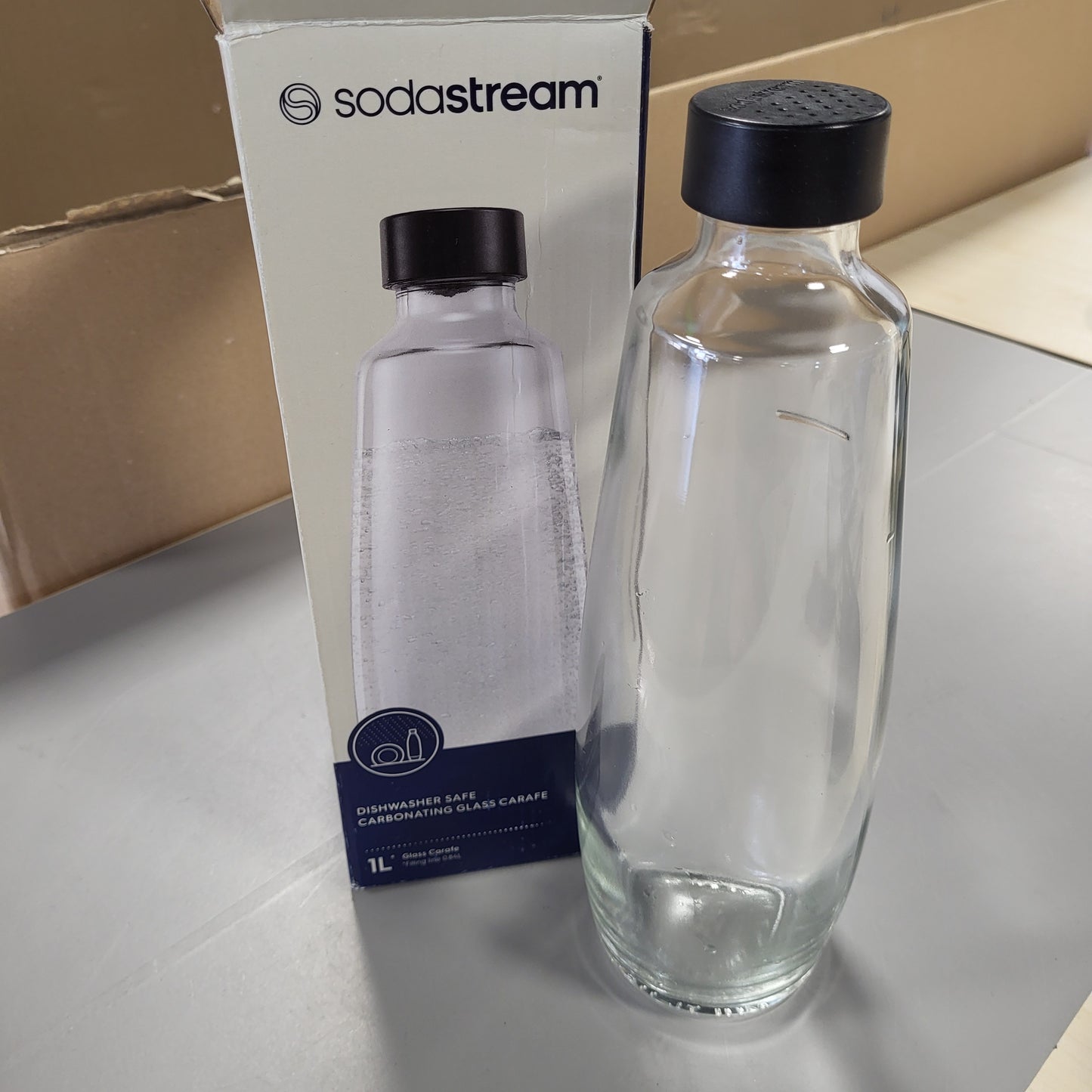 262483 - SodaStream Karafë qelqi për pajisje DUO | I sigurt për lavastovilje | Transparent